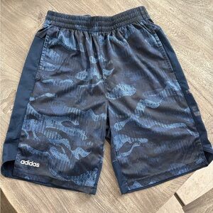 Adidas Kids Blue Camo Shorts
